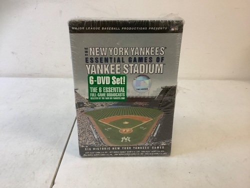 NY Yankees 6 Full-Game Broadcast DVD Set, Appears New - Lot 735