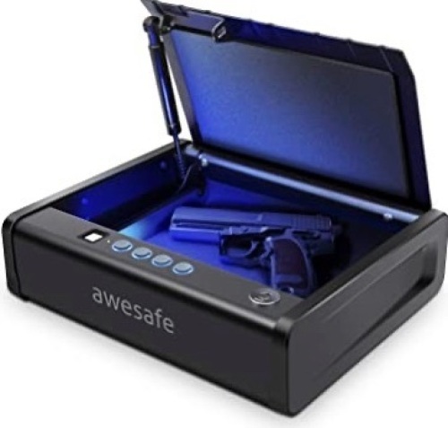 Biometric Pistol Safe, Appears New, Retail $129.00, Sold As-Is - Lot 813