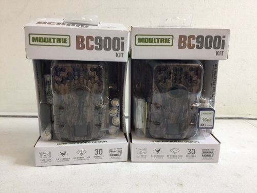 Lot of (2) Moultrie Trail Cameras, Untested, E-Commerce Return - Lot 739