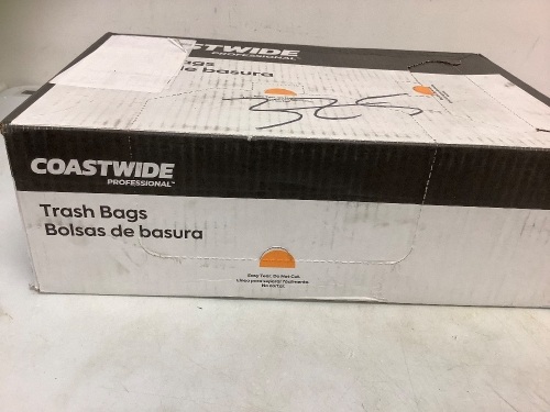Coastwide Low Density 60 Gal Trashbags, 100 Pack, New - Lot 590