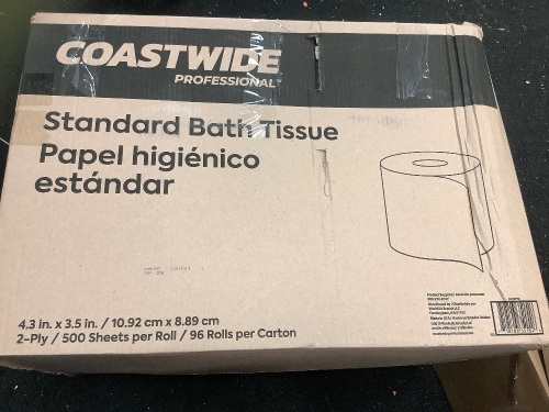 Box of Coastwide Bath Tissue, New - Lot 875