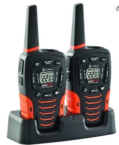 COBRA ACXT645 Walkie Talkies, Powers Up, Appears New - Lot 698