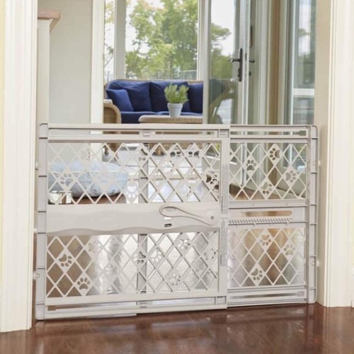 Pet Dog Gate / Child Baby Safety Expandable Barrier Plastic Fence  - Lot 320