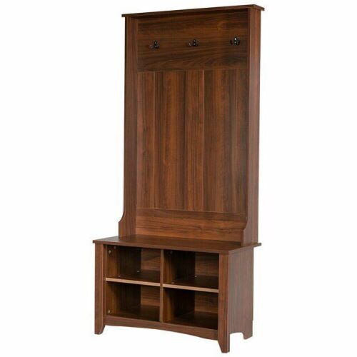 Coat Hat Rack With Shelf And 3 Hooks Organizer - Lot 675