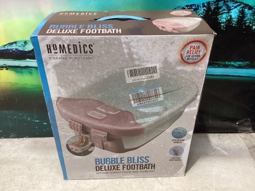 Homedics Bubble Bliss Deluxe Foot Spa - Lot 806
