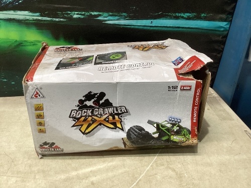 2.4G Radio Remote Control Monster Truck with Lights, All-Terrain Remote Control Rock Crawler Monster Truck 4WD Driving Off-Road Vehicle for Children Toy - Lot 836