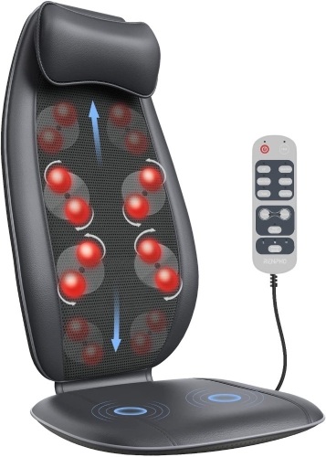 Back Massager, RENPHO S-Shaped Shiatsu Massage Seat Cushion - Lot 944