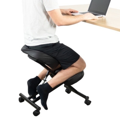 Black Ergonomic Kneeling Chair, Adjustable - Lot 954