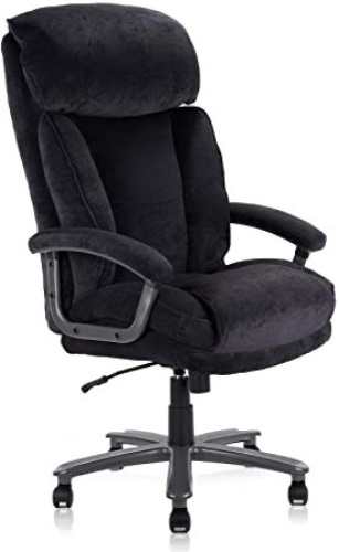 CLATINA Ergonomic Big and Tall Executive Office Chair with Upholstered Swivel - Lot 827