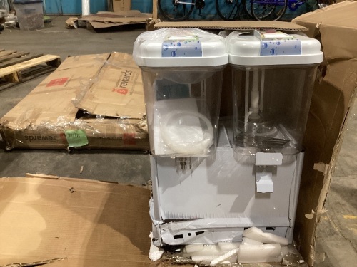 Dented Commercial Beverage Dispenser, Unknown if Complete - Lot 21
