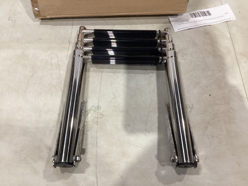 Hoffen Telescopic 4 Step Ladder Stainless Steel Telescoping Extendable Boat Ladder 900 Pound Capacity for Marine Yacht / Swimming Pool   - Lot 947