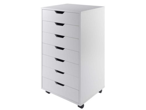 Halifax White 7 Drawer Storage Cabinet - Lot 314