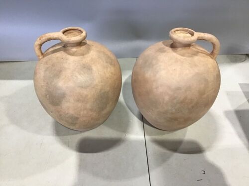 Lot of (2) Studio McGee Weathered Jug Vases  - Lot 782