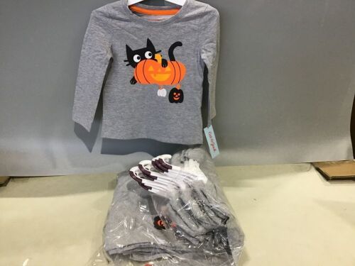 Case of (12) Cat & Jack Toddler Long Sleeve Halloween Shirts, 2T - Lot 1096