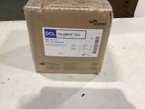 Sysmex America Reagent Cellpack DCL Diluent For XN-Series Automated Hematology Analyzers 10 Liter - Lot 1130