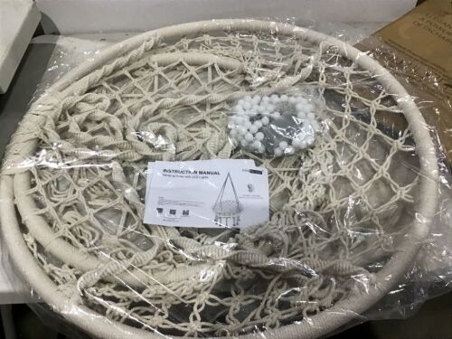 Hanging Hammock Chair with LED Lights  - Lot 1157