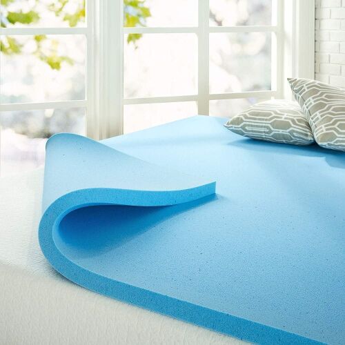 ZINUS 1.5 Inch Green Tea Cooling Gel Memory Foam Mattress Topper, Twin - Lot 1185