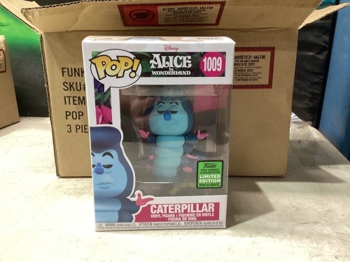 Lot of (3) Funko POP! Disney Alice in Wonderland #1009 Caterpillar Limited Ed 2021 Spring C  - Lot 374