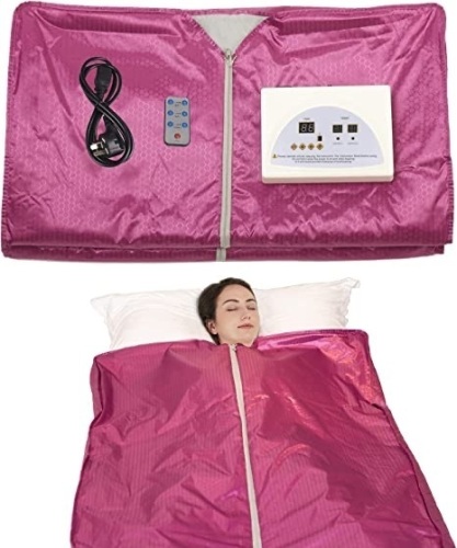 Sauna Blanket for Detox, Fast Sweating Fitness Machine Sweat Body Heating Sauna Blanket with Overheating Protection - Lot 465