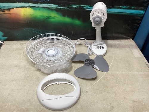 12" 3-Speed Quiet Oscillating Table Fan with Adjustable Tilt - Lot 928