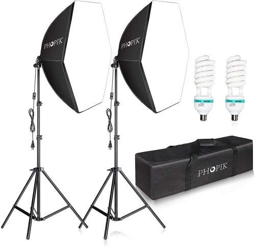 PHOPIK Softbox Photography Lighting Kit - Lot 485