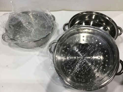 3 Tier Stainless Steel Steamer Pot  - Lot 845