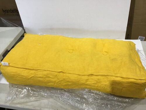 Yellow Bench Cushion - Missing a Button  - Lot 895