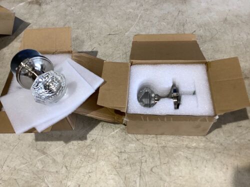 Pair of Glass Door Knobs  - Lot 341