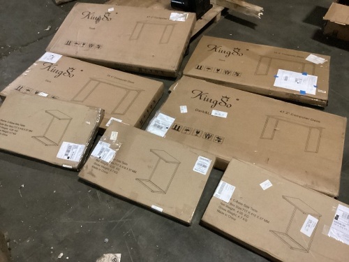 Lot of Assorted Computer Desks and Side Tables - Lot 387