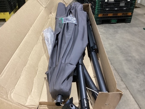 10ft Hanging Umbrella, Unknown if Complete, Used - Lot 850