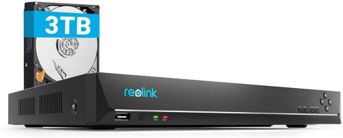 REOLINK 4K 16 Channel Network Video Recorder for Home Security Camera System, Work With 4K/5MP/4MP HD Reolink IP Cameras PoE NVR, 24/7 Recording to Pre-Installed 3TB (Up to 12TB) Hard Drive, RLN16-410  - Lot 340
