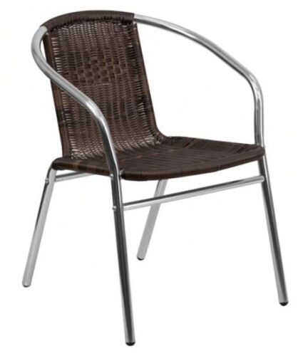 Flash Furniture  Contemporary/Modern Stackable Dining Arm Chairs, Set of 4  - Lot 180
