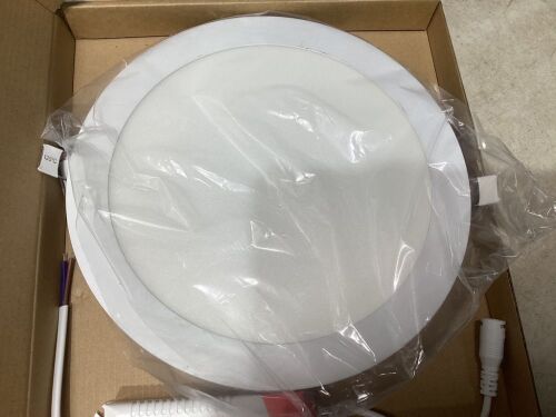 Case of (14) 8" Round LED Panel Lights 18W - Lot 479