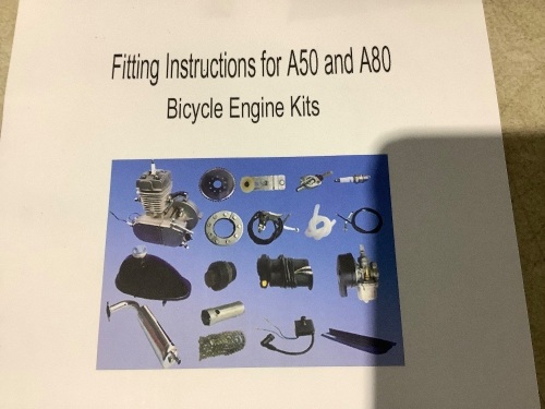Bicycle Engine Kit For A50 & A80 Bicycles   - Lot 47