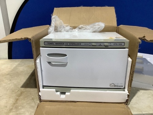 Professional Towel Warmer Cabinet, Use for SPA, Hair Beauty, Salon and Home (18L, White) - Lot 26