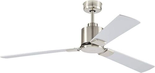 Rivet Modern Cylindrical 3 Blade Flush Mount Ceiling Fan - Lot 1201
