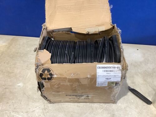 Perfect Vision RG6 Coax Cable, Dual 18 Gauge Solid Copper Conductor with 17 Gauge CCS Ground Wire, Black PVC Jacket, Use Indoors/Outdoors, UL Listed, RoHS Compliant, 500' Reel  - Lot 199