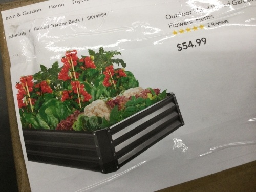 Outdoor Metal Raised Garden Bed for Vegetables, Flowers, Herbs,New - Lot 390