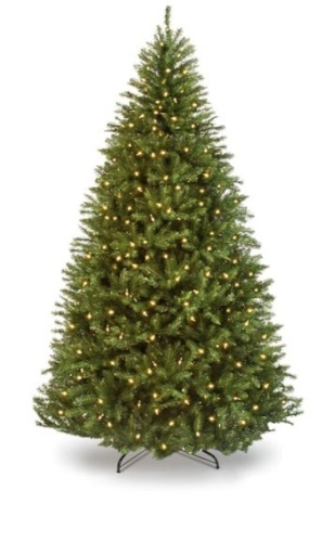 9 FOOT ARTIFICAL HINGED CHRISTMAS TREE,APPEARS NEW - Lot 3