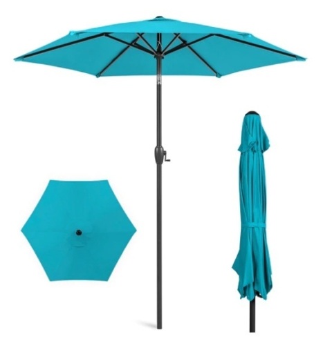 Outdoor Market Patio Umbrella w/ Push Button Tilt, Crank Lift,NEW - Lot 28