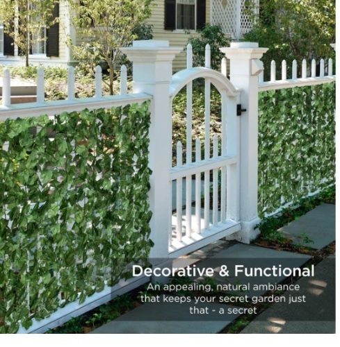 Outdoor Faux Ivy Privacy Screen Fence,NEW - Lot 30