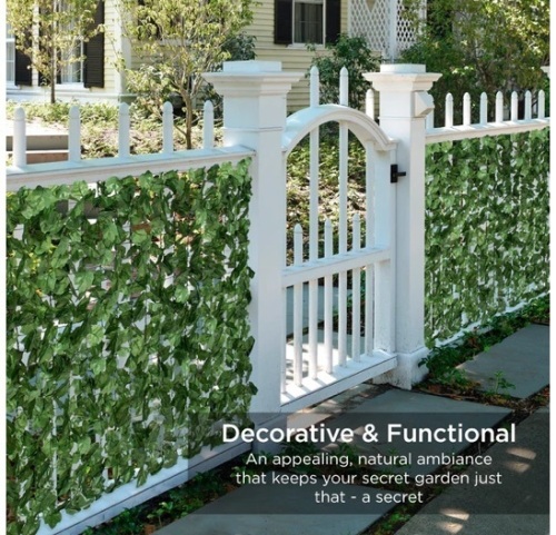 Outdoor Faux Ivy Privacy Screen Fence,NEW - Lot 35