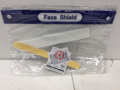 Protective Disposable Full Face Shields,NEW - Lot 44