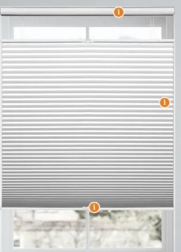 Cordless Blackout Top Down Up Shades,New - Lot 224
