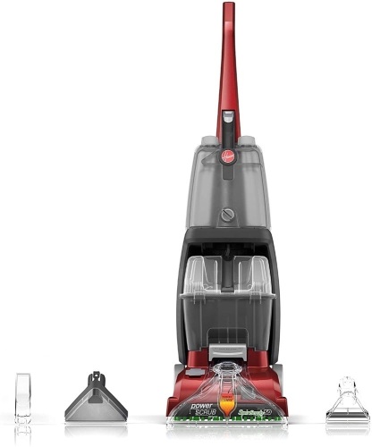 Hoover Power Scrub Deluxe Carpet Cleaner Machine, Upright Shampooer, FH50150, Red. NEW - Lot 52