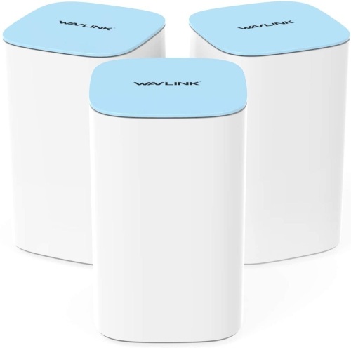 WAVLINK AC3000 Tri-Band Whole Home Mesh WiFi System, Router Replacement Covers Up to 6,000-7500sq. ft, Parental Controls, 3xGigabit Ports, Business Traffic & Network Separation, 3-Pack - New  - Lot 77