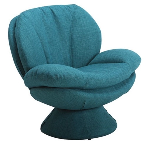 Mac Motion Pub Leisure Swivel Accent Chair, Turquoise - Appears New in Damaged Box  - Lot 112