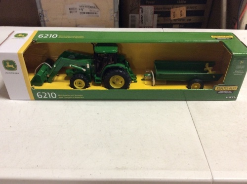 1:32 John Deere 6210 with Loader and Manure Spreader - Appears New  - Lot 123