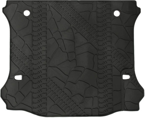 Black Cargo Liner Rear Floor Mat for 2011-2018 Jeep Wrangler Rubicon JK JKU Unlimited 4 door TPE Cargo Tray All Weather - New   - Lot 211