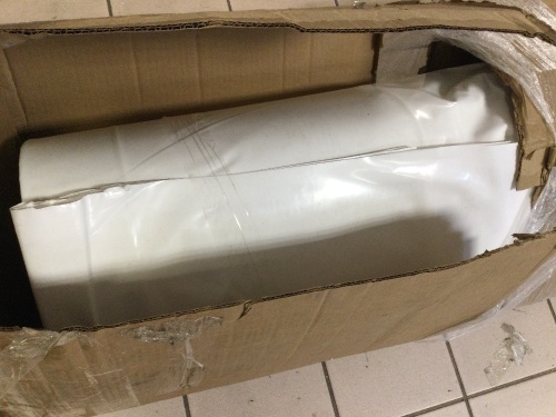 Heat Activated Shrink Film, 7 mil Polyethylene, 20 ft. Roll Width, 100 ft, 5URU6 - Appears New   - Lot 262